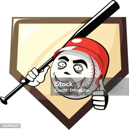 istock Baseball mascot 165906527