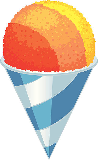 hawaiian shaved ice illustration of a hawaiian shaved ice style snow cone snow cone stock illustrations