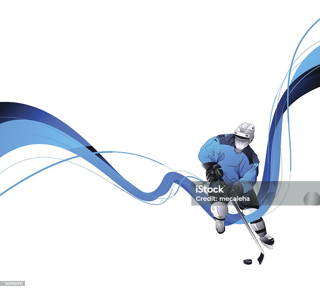 Jugador de Hockey - arte vectorial de Hockey sobre hielo libre de derechos