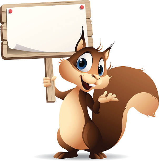 gewöhnlicher-schild - eichhörnchen stock-grafiken, -clipart, -cartoons und -symbole