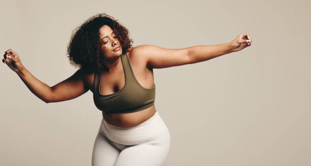 istock Confident young woman dancing and finding her flow in a studio 1659071387