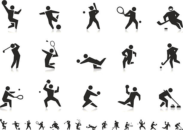 ilustrações, clipart, desenhos animados e ícones de ícones de esportes (bola jogos)/pictoria series - squash tennis