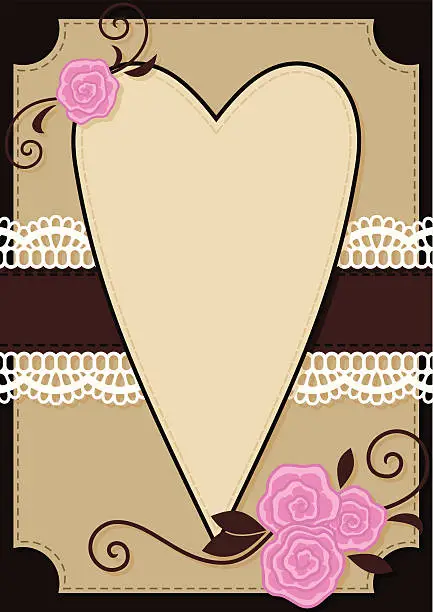 Vector illustration of Valentine’s Greeting Card