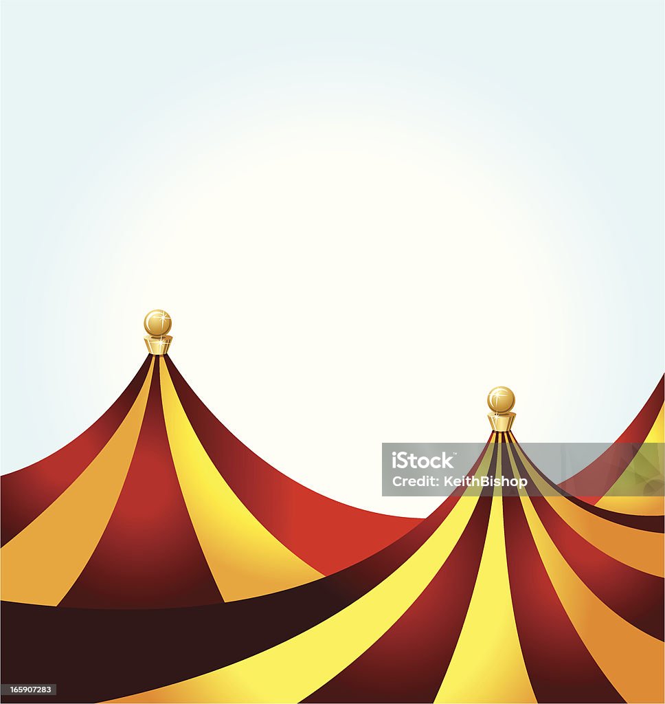 Tenda de circo colorido - Vetor de Circo royalty-free