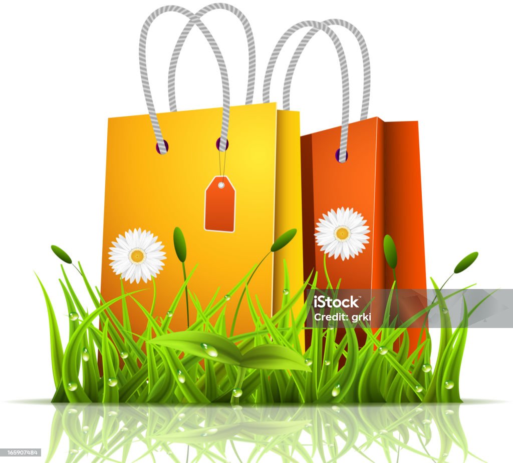 Frühling Zeit shopping - Lizenzfrei Frühling Vektorgrafik