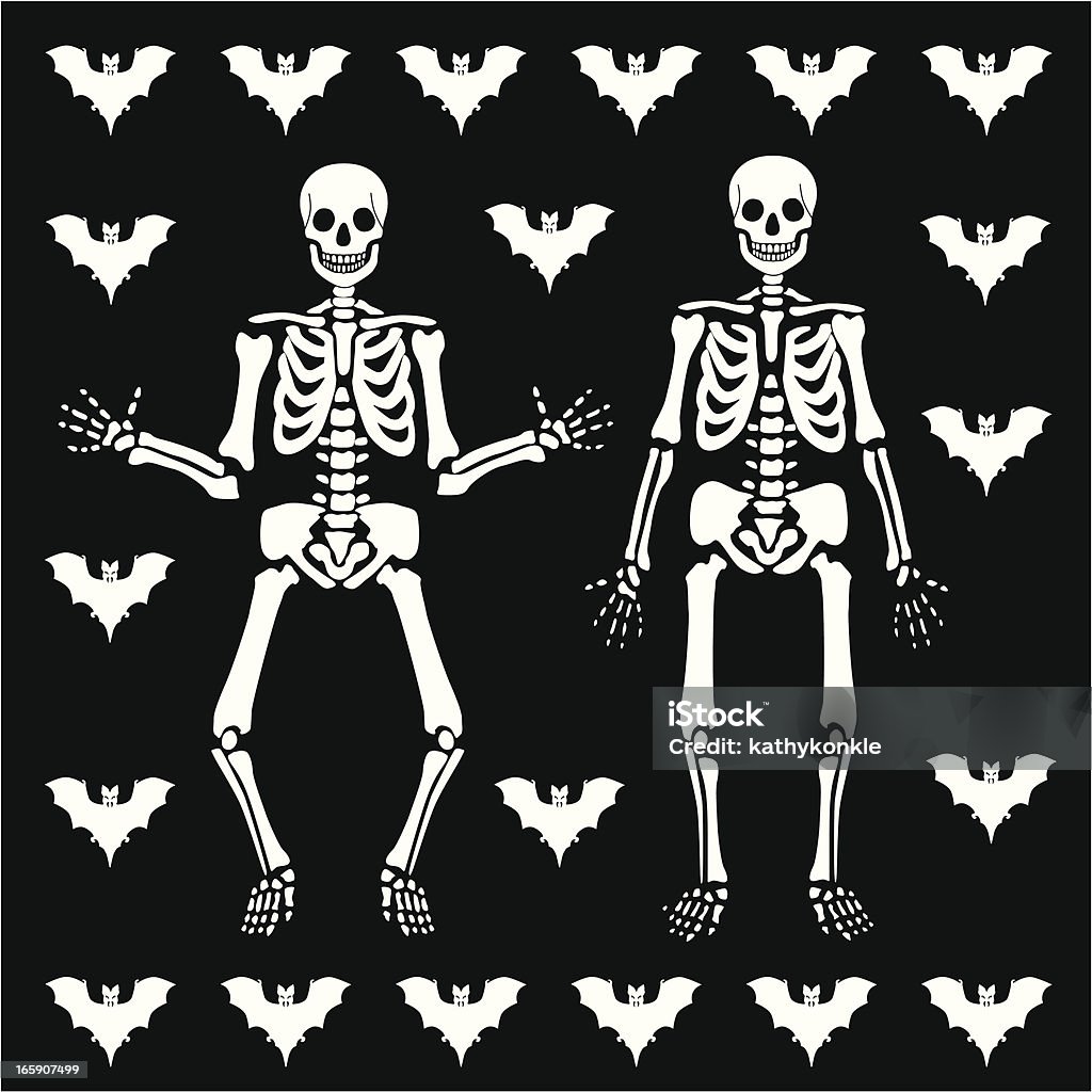 day of the dead paper cutout A vector illustration in the style of day of the dead paper cutouts. Human Skeleton stock vector