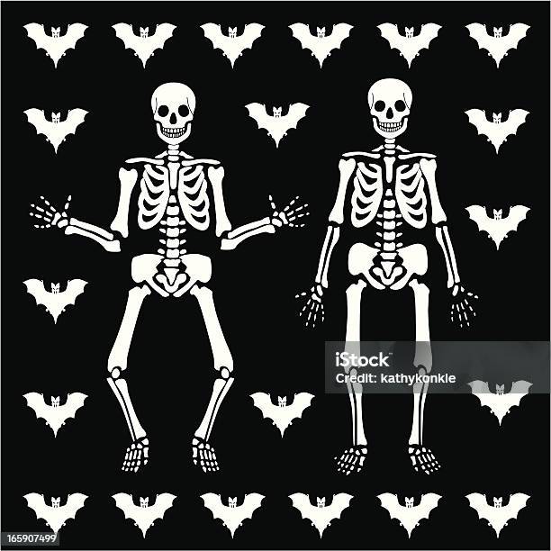Day Of The Dead Paper Cutout Stock Illustration - Download Image Now - Human Skeleton, Animal Markings, Bat - Animal
