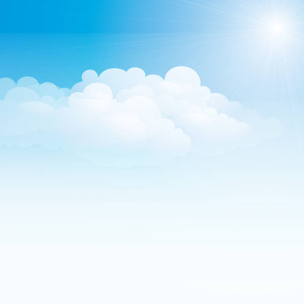 ブルースカイの背景 - cumulus cloud cloud sky only cumulonimbus点のイラスト素材／クリップアート素材／マンガ素材／アイコン素材