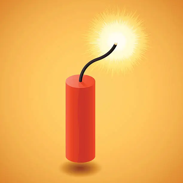 Vector illustration of Dynamite Stick