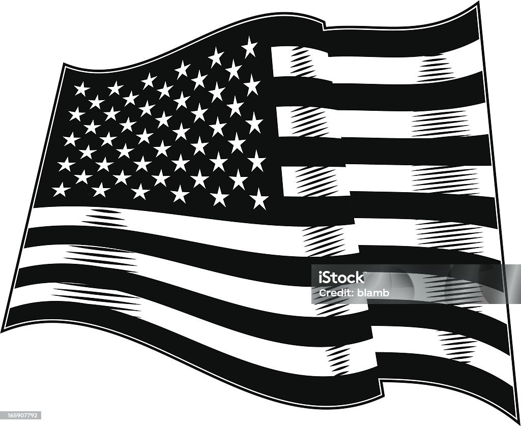 미국 Flag - 로열티 프리 곡선 벡터 아트