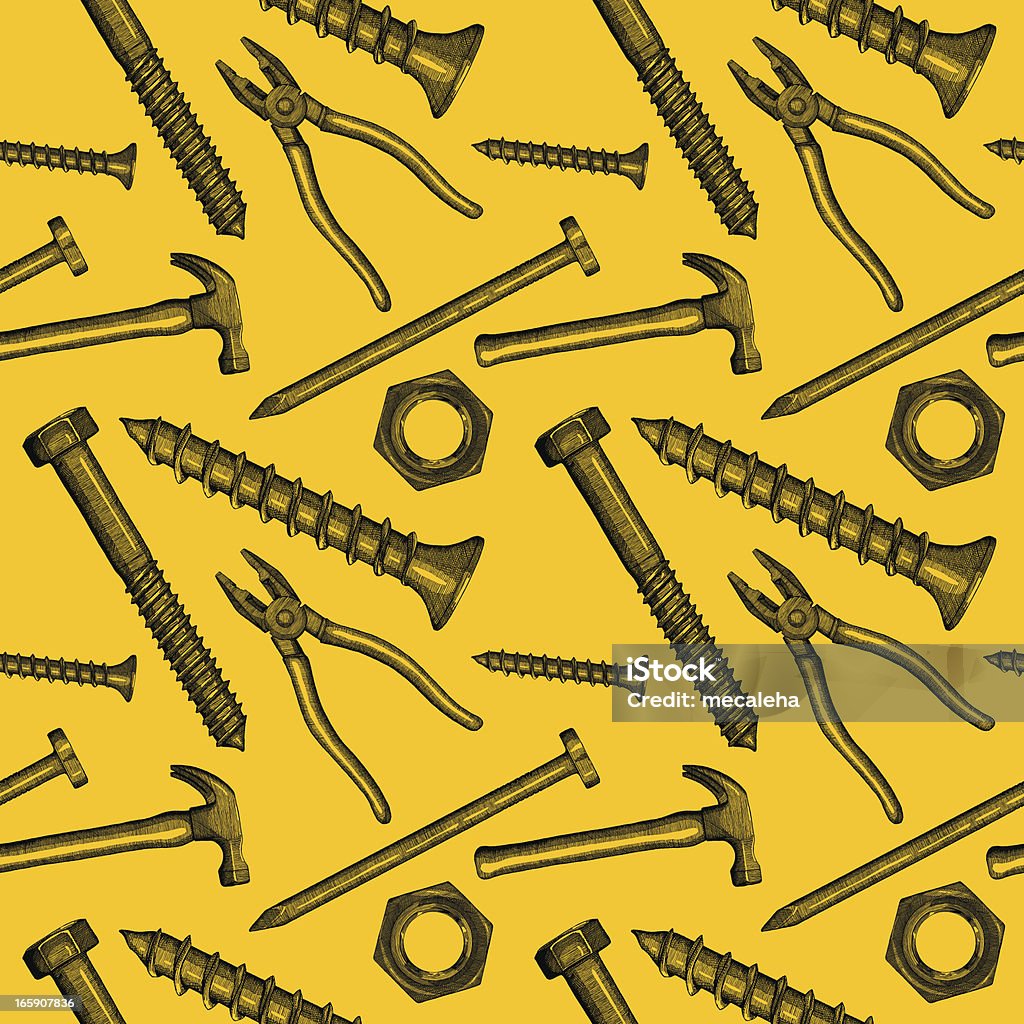 Tools Pattern Stock Illustration - Download Image Now - Abstract ...