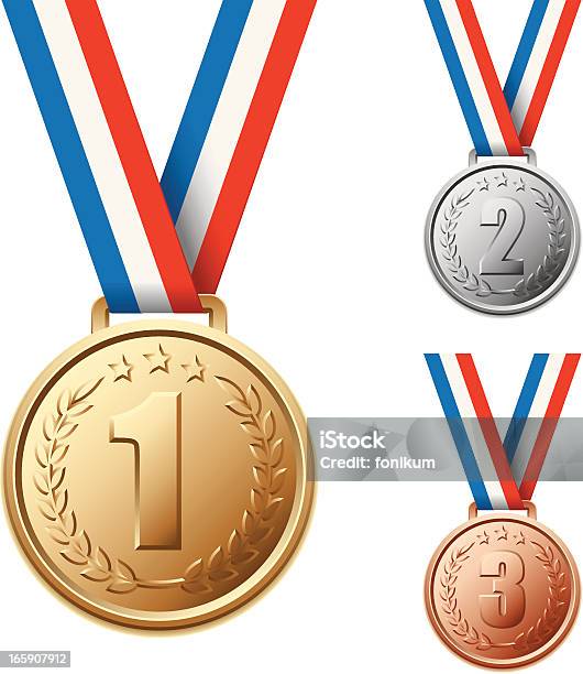 Medals Stock Illustration - Download Image Now - Medal, Gold Medal, Gold - Metal