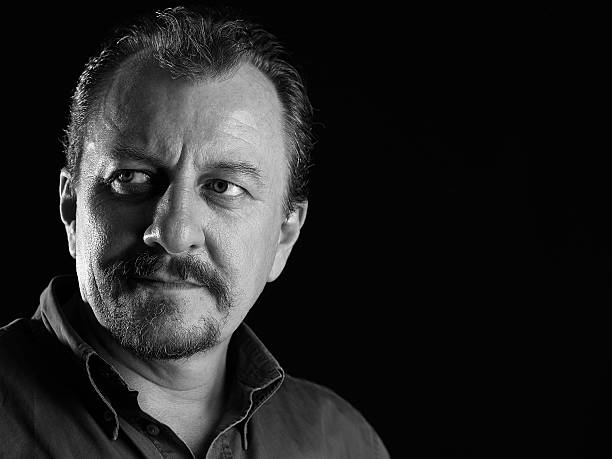 istock Man Portrait. Black and White 165907914