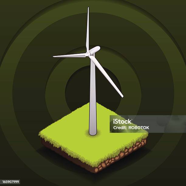 Energia Alternativa - Immagini vettoriali stock e altre immagini di Assonometria - Assonometria, Turbina a vento, Ambiente
