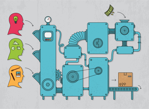 Processing Production Image Production Process Stock Illustration - Download Image Now - Machinery ...