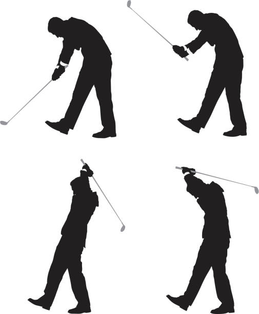 istock Businessman venting frustration with a golf club 165908396
