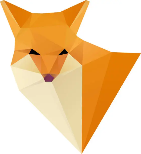 Vector illustration of Vector illustration of a red fox