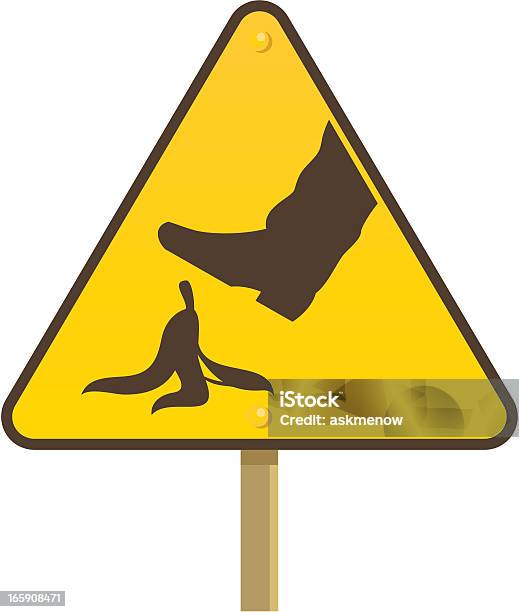 Safety Concept Stock Illustration - Download Image Now - Banana Peel, Falling, Slippery