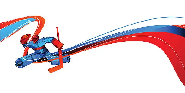 Vector illustration of Hockey design