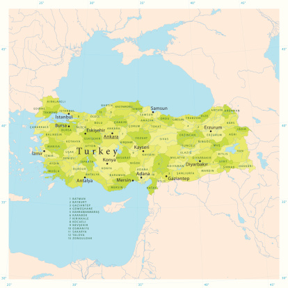 Turkey Vector Map