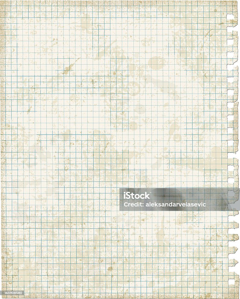 Vecchio Notebook carta - arte vettoriale royalty-free di Composizione verticale