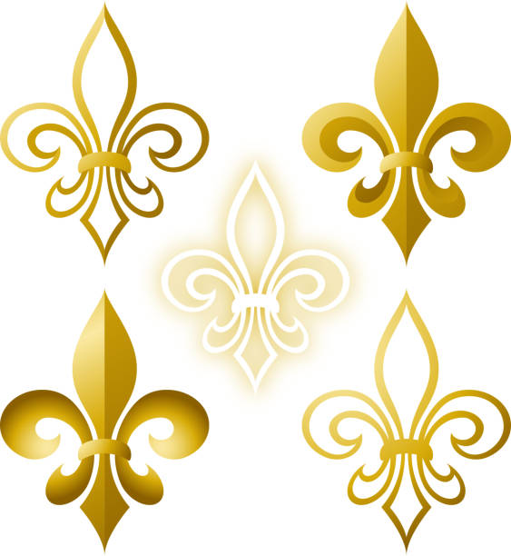 fleur de lis - fleurdelis stock illustrations