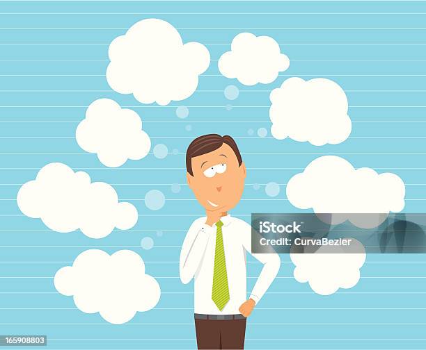 Biznesmen Biorąc Pod Uwagę Opcje - Stockowe grafiki wektorowe i więcej obrazów Profesjonalista - Profesjonalista, Biznes, Biznesmen