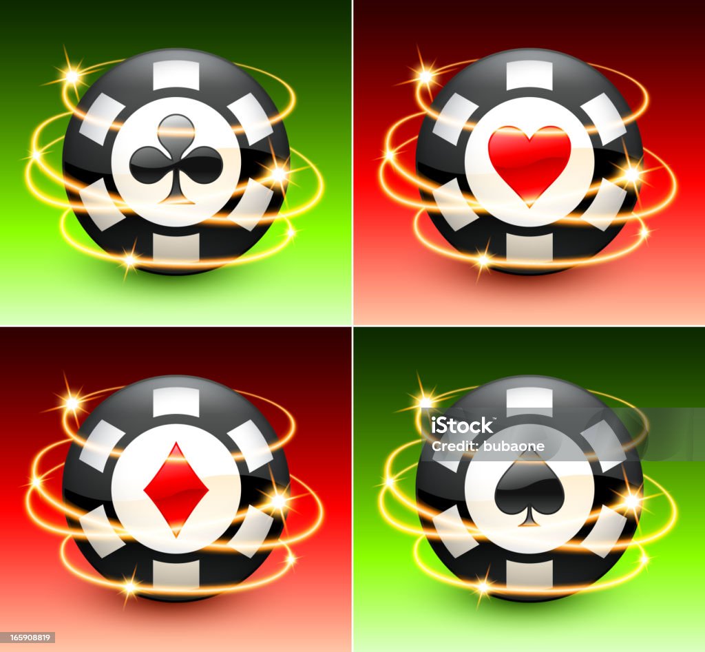 Jetons de Poker avec lumières abstrait fond de couleur - clipart vectoriel de Abstrait libre de droits