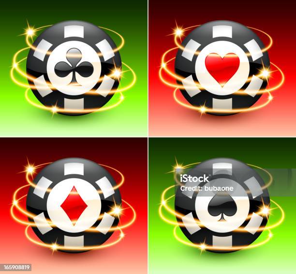 Jetons De Poker Avec Lumières Abstrait Fond De Couleur Vecteurs libres de droits et plus d'images vectorielles de Abstrait