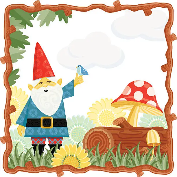 Vector illustration of Garden Gnome