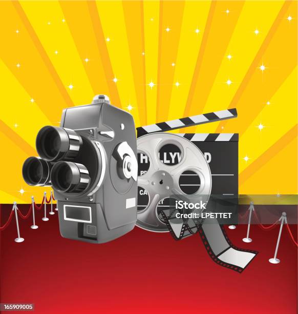 Hollywood Stock Illustration - Download Image Now - Arts Culture and Entertainment, Awards Ceremony, Camera - Photographic Equipment