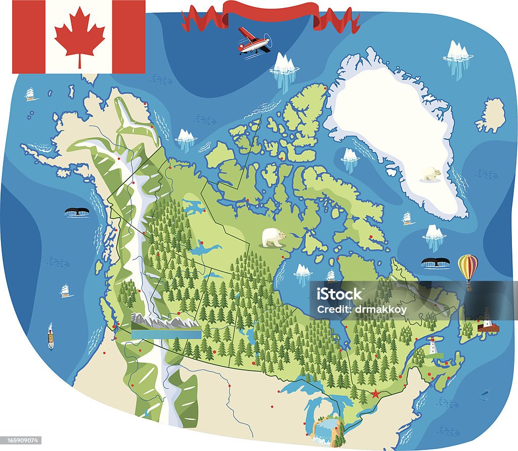 In Kanada - Lizenzfrei Kanada Vektorgrafik