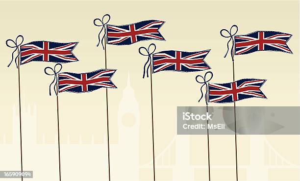 Bandiera Britannica Pennant - Immagini vettoriali stock e altre immagini di Ambientazione esterna - Ambientazione esterna, Bandiera, Bandiera del Regno Unito