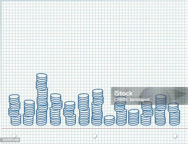 Ilustración de Papel Para Gráficos y más Vectores Libres de Derechos de Moneda - Moneda, Montón, Dinero