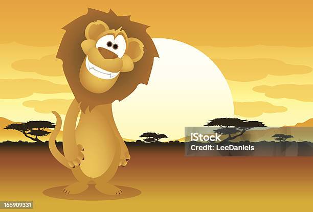Leone Fumetto - Immagini vettoriali stock e altre immagini di Safari - Safari, Fumetto - Creazione artistica, Acacia