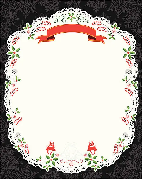 Vector illustration of Christmas Frame