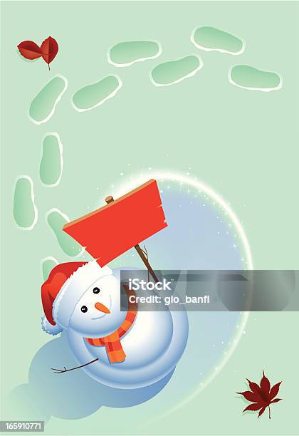 Snowman With Santa Hat Stock Illustration - Download Image Now - Anthropomorphic Smiley Face, Carrot, Cheerful