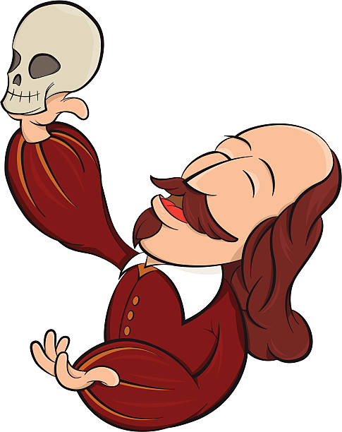 Shakespearean play - Cartoon Fully editable. The colors can be easily changed without much knowledge of vector softwares. william shakespeare stock illustrations