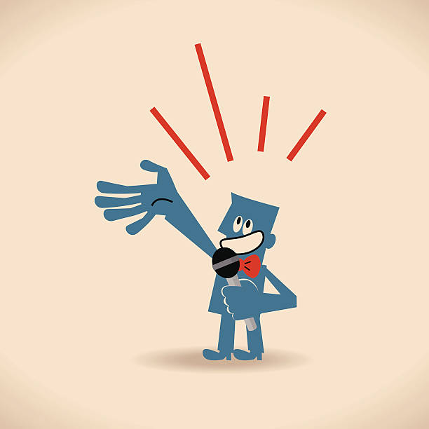 Show Host Vector illustration – Show Host. anchor free pic stock illustrations