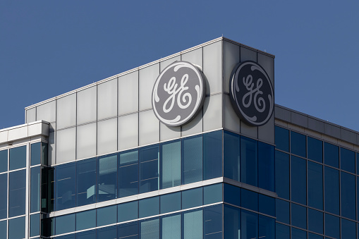 Cincinnati - September 1, 2023: General Electric Global Operations Center. GE will spin off its lower-growth businesses to focus on aviation.