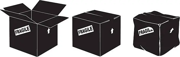 Vector illustration of Boxes
