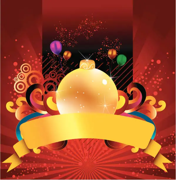 Vector illustration of Xmas celebrations theme