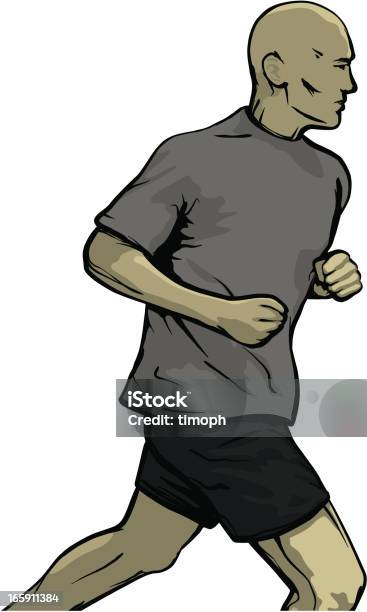 Runner Stock Illustration - Download Image Now - Active Lifestyle, Adult, Beauty