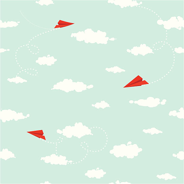 Patern Paper Fly Rider 5,300+ Paper Airplane Pattern Stock Photos, Pictures & Royalty-Free ...