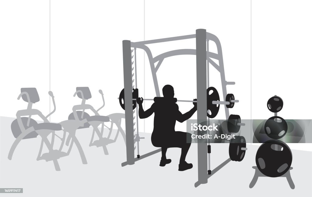 LiftingWeights - arte vectorial de Centro de bienestar libre de derechos