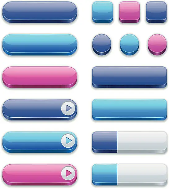 Vector illustration of Internet Buttons