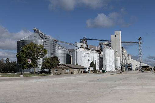 Kokomo - August 30, 2023: Kokomo Grain Co. plant. Kokomo Grain Co. is a farming company that sells corn, soybeans, and wheat grains to food and feed processors.