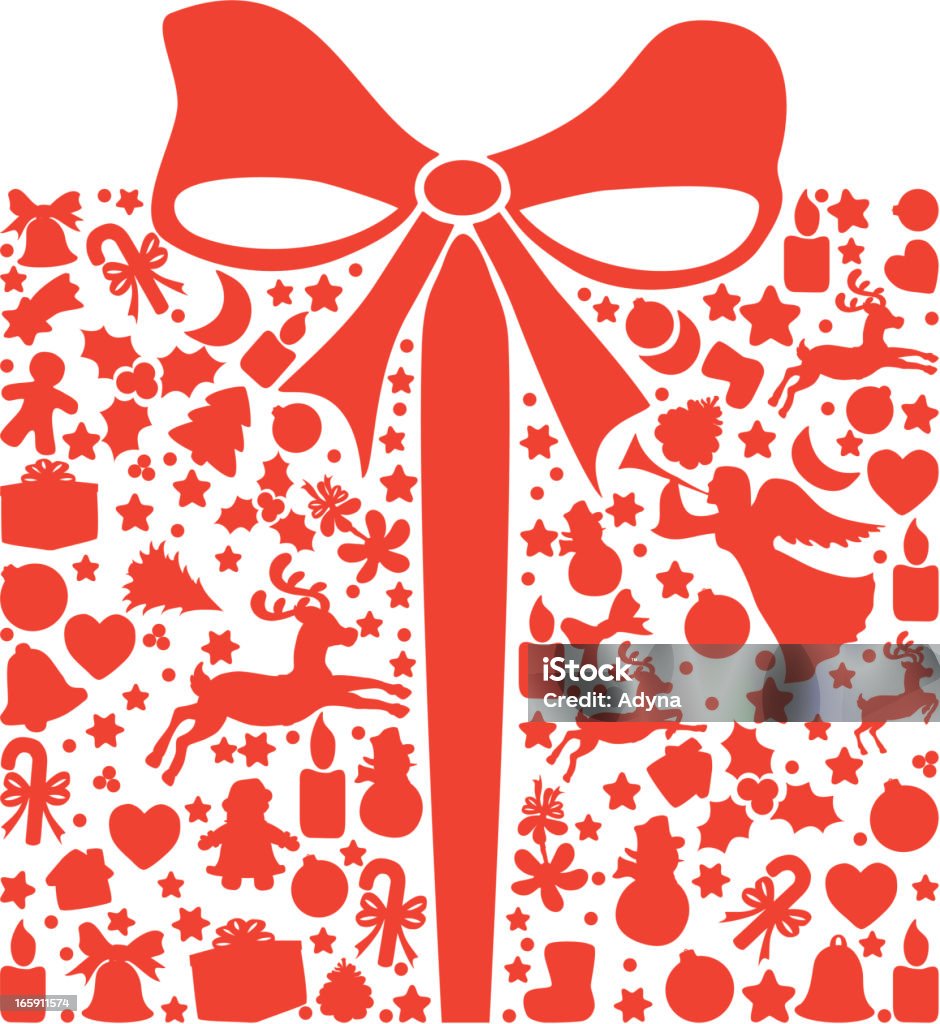 Gift Box Christmas Gift Box. ZIP contains AI format, PDF and jpeg XXXLarge (5800x6250) Angel stock vector