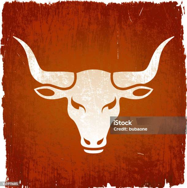 Wild Bull Su Sfondo Vettoriale Royaltyfree - Immagini vettoriali stock e altre immagini di Vacca Texas Longhorn - Vacca Texas Longhorn, Vettoriale, Toro - Bovino