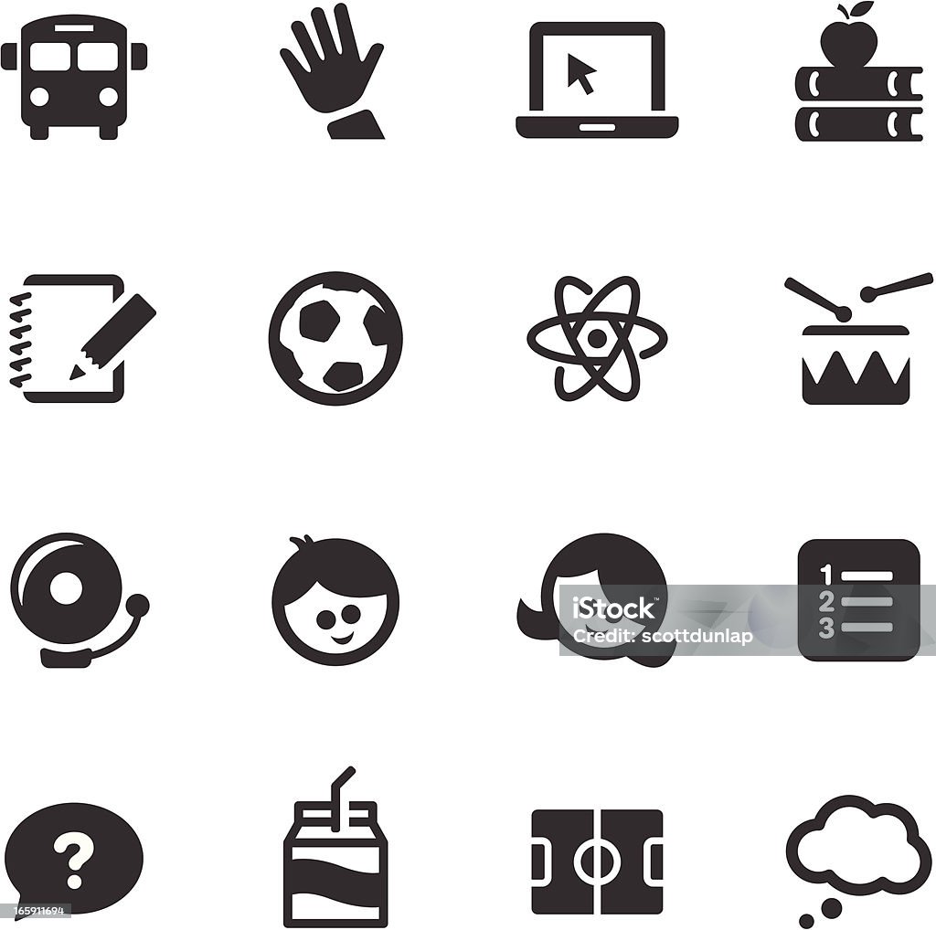 Education Icons | Mono Series "Professional icons for your website, application, or presentation." Child stock vector